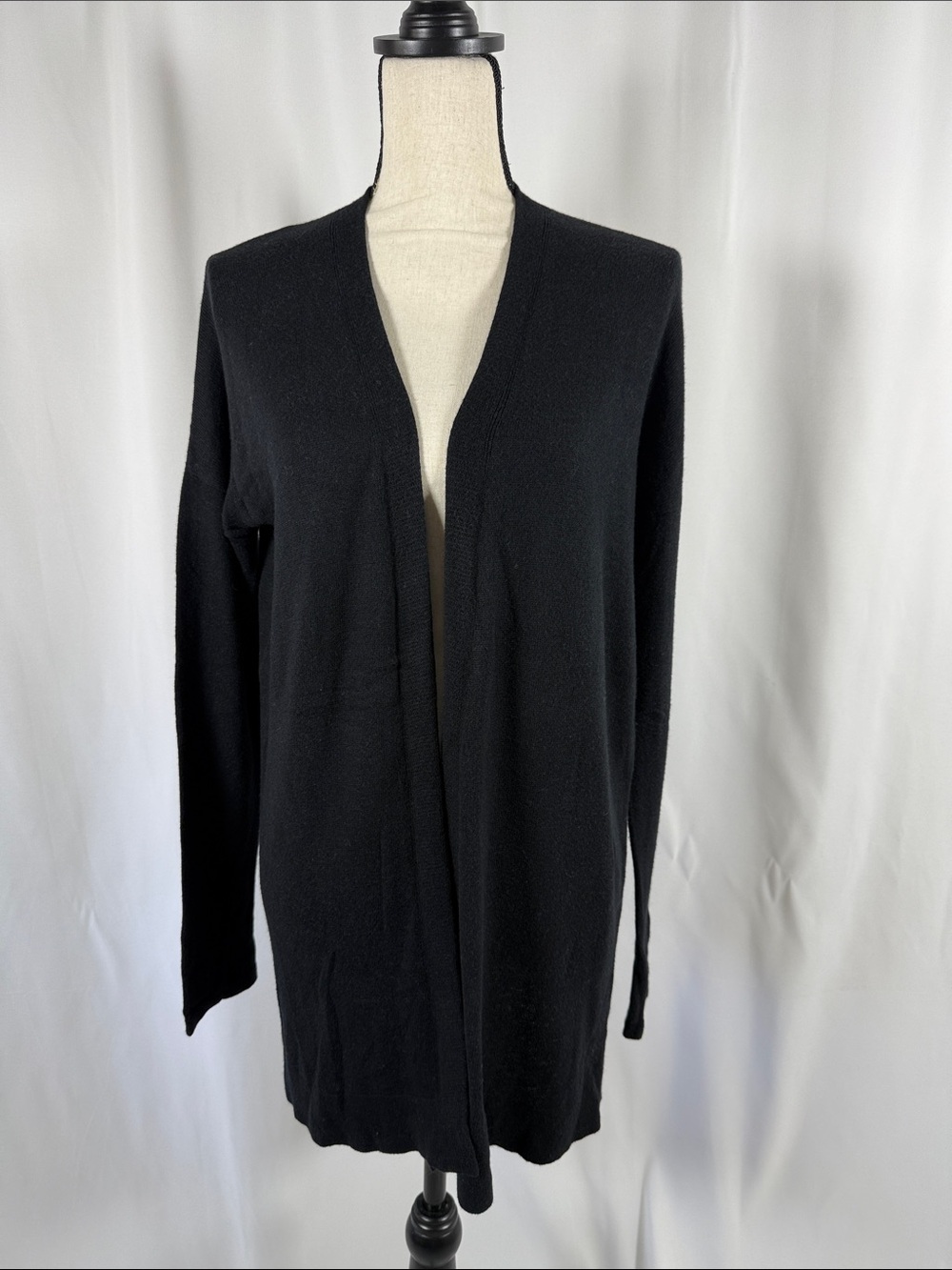 GAP Factory Black Open-Front Cardigan Sweater